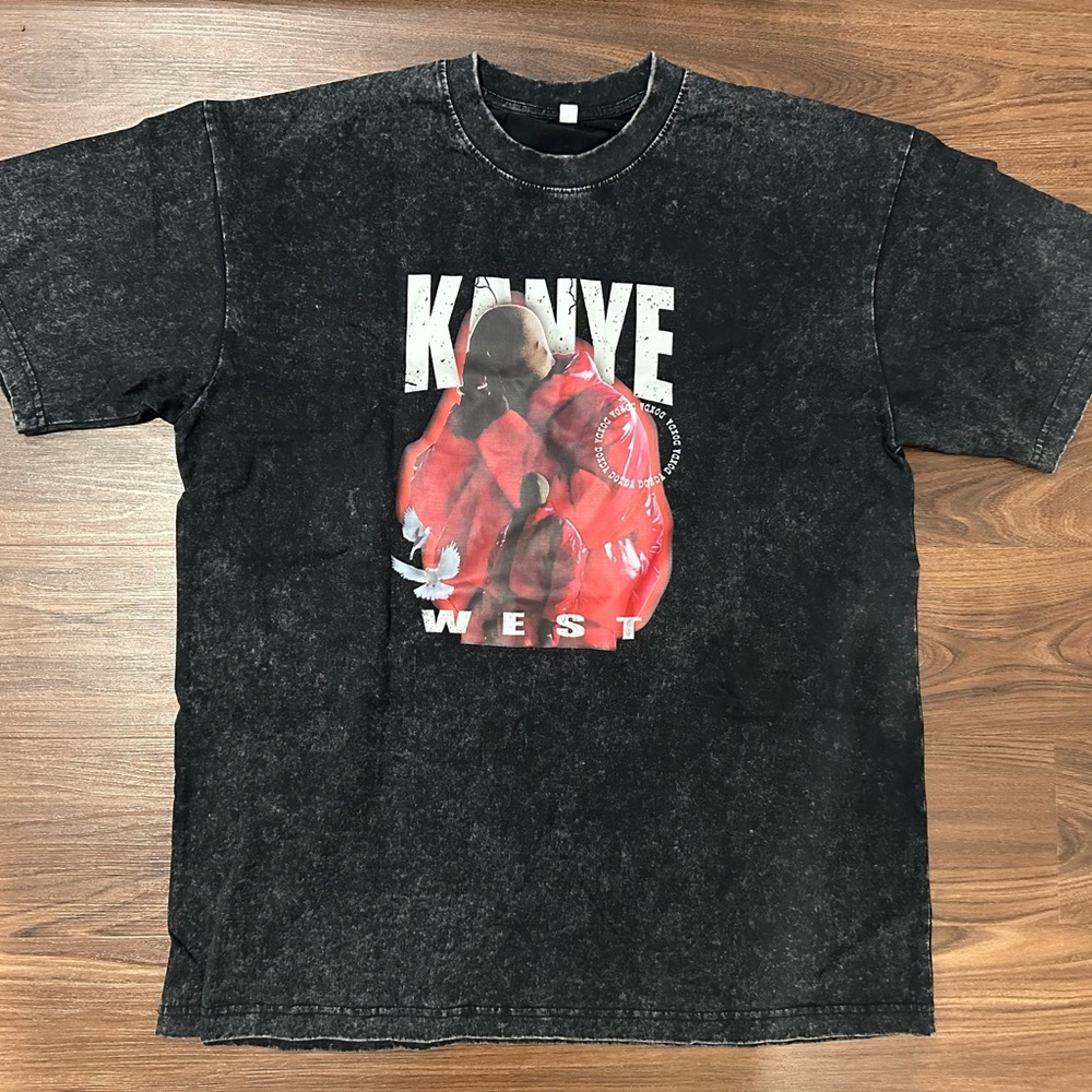Kanye West Yeezy Donda Acid Wash Oversized T Shirt.